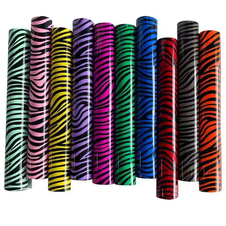 Abrasion-Resistant Synthetic Leather Zebra Pattern PU Leather For Bags Handcrafts