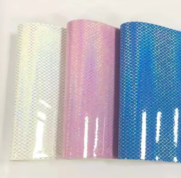 Laser Diamond Pattern Faux Leather Fabric Waterproof And Wear-resistant PU Leather For Packaging Accessories Sofa