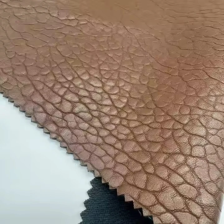 PU Leather Classic Pattern 2 Tones PU Leather Factory Direct Spot Fabric Three-dimensional Design