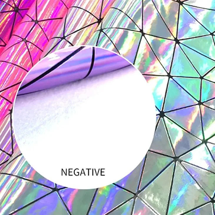 Special PU Laser Mirror Triangulation Synthetic Leather Luggage Handbag Shoes Cosmetic Bag Leather Fabric