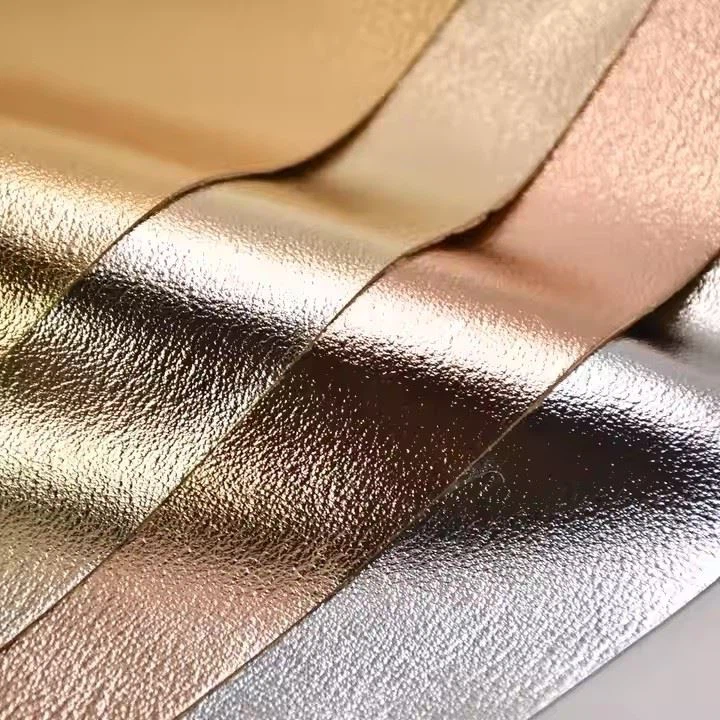 Waterproof Oil Emboss Faux Pu Artificial Film Leather For Shoes And Bags Making Popular