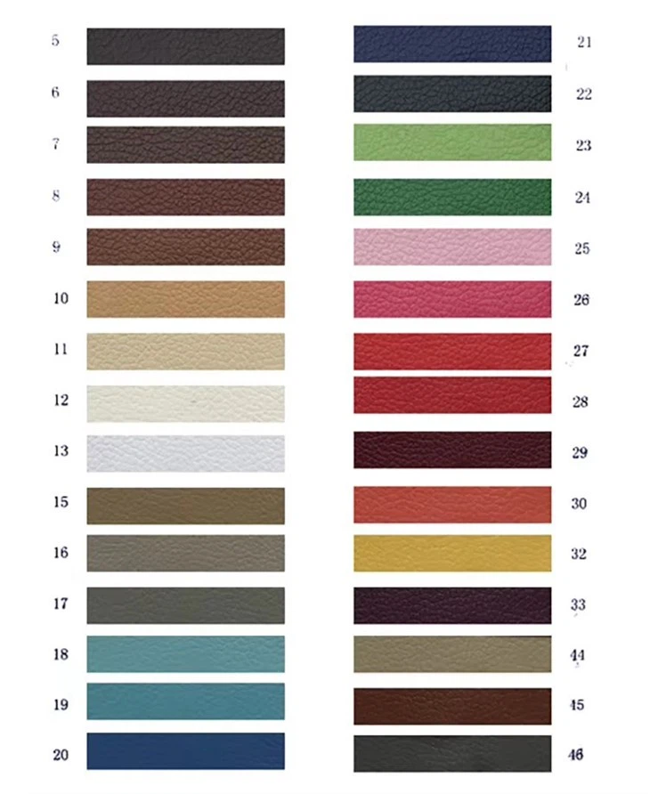 Wholesale PVC Synthetic Leather DE90 Litchi Texture Embossed Leather For Car Seat Office Seat Leather Product Fabric